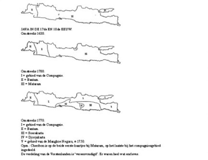 Susutnya wilayah Mataram dari waktu ke waktu (A. Algra en H. Algra, Dispereert niet. Deel 4)
